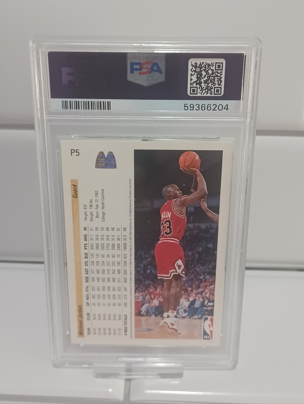 Michael Jordan 1992 Upper Deck McDonalds #P5 Bulls Graded PSA 7 MINT - Picture 4 of 6